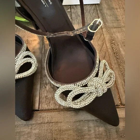 Call it Spring Galaa Rhinestone High Heels, size 7.5. - Picture 3 of 14